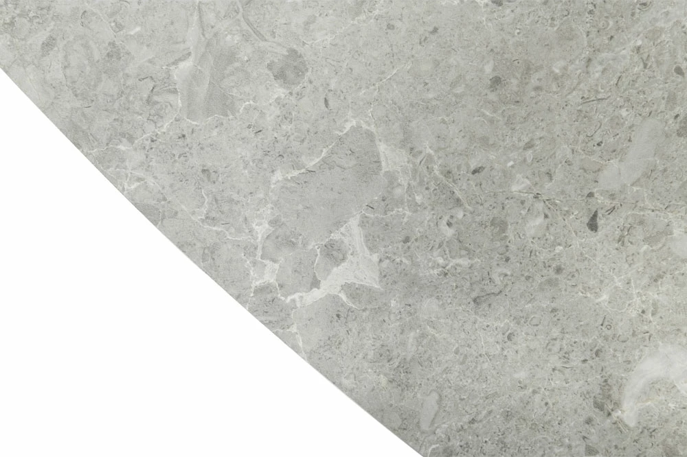 Tavolinë CASPIAN, ngjyrë gri me dizajn mermeri, 180x90x75 cm