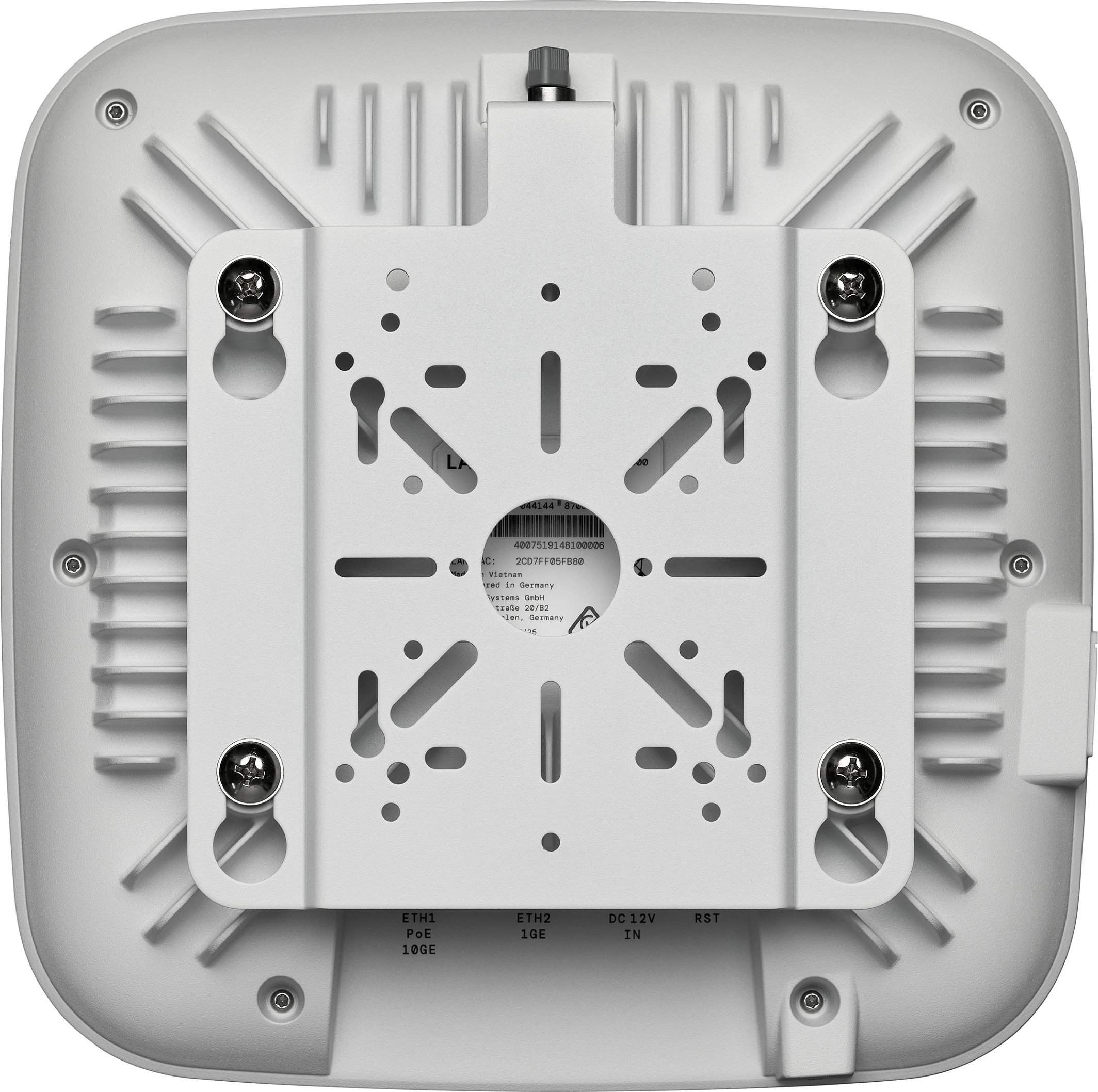 Access Point LANCOM LX-7400, tri-band 2.4/5/6 GHz, 18 Gbit/s, 2x RJ-45 1G/10G, i bardhë