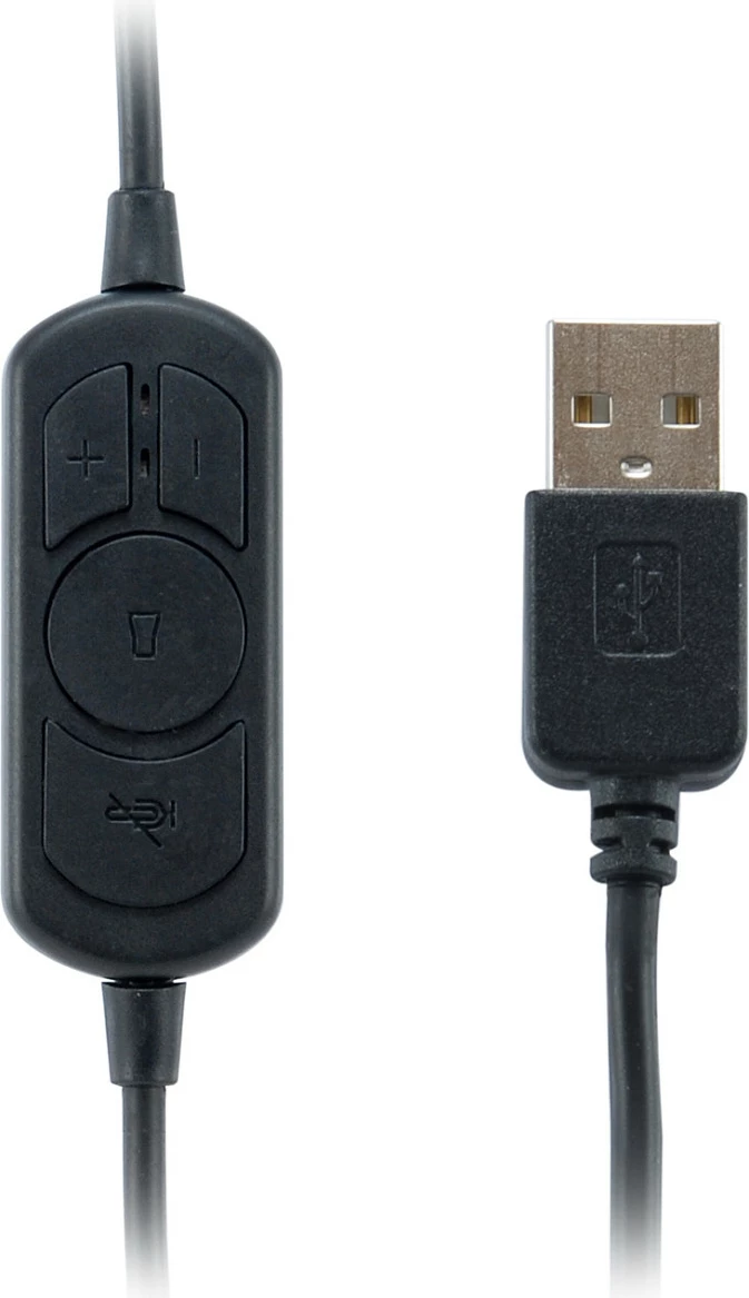 Kufje me mikrofon EQUIP 245305, USB-A, me kabllo 1.8 m, 20-20000 Hz, të zeza
