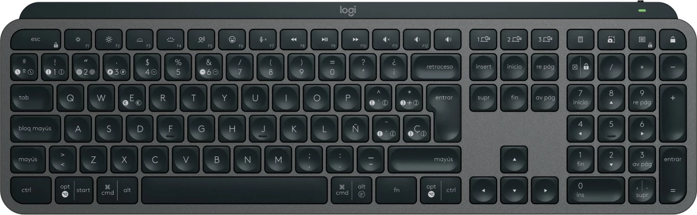 Set tastierë dhe maus Logitech MX Keys Combo for Business GEN, i zi