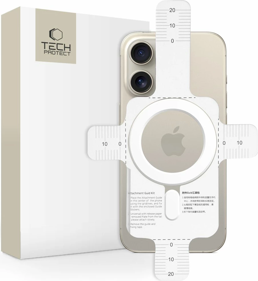 Pllakë magnetike MagSafe Tech-Protect MagMat, universale, e bardhë