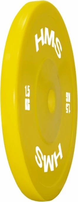 Disk olimpik teknik HMS TPP01 1.5kg, të verdhë, set 2 copë