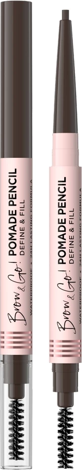 Laps për vetulla për femra Eveline Cosmetics Brow & Go! Kafe e errët, 1 copë