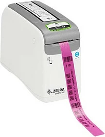 Printer byzylykësh identifikimi Zebra ZD510-HC Wristband, bardhë/gri