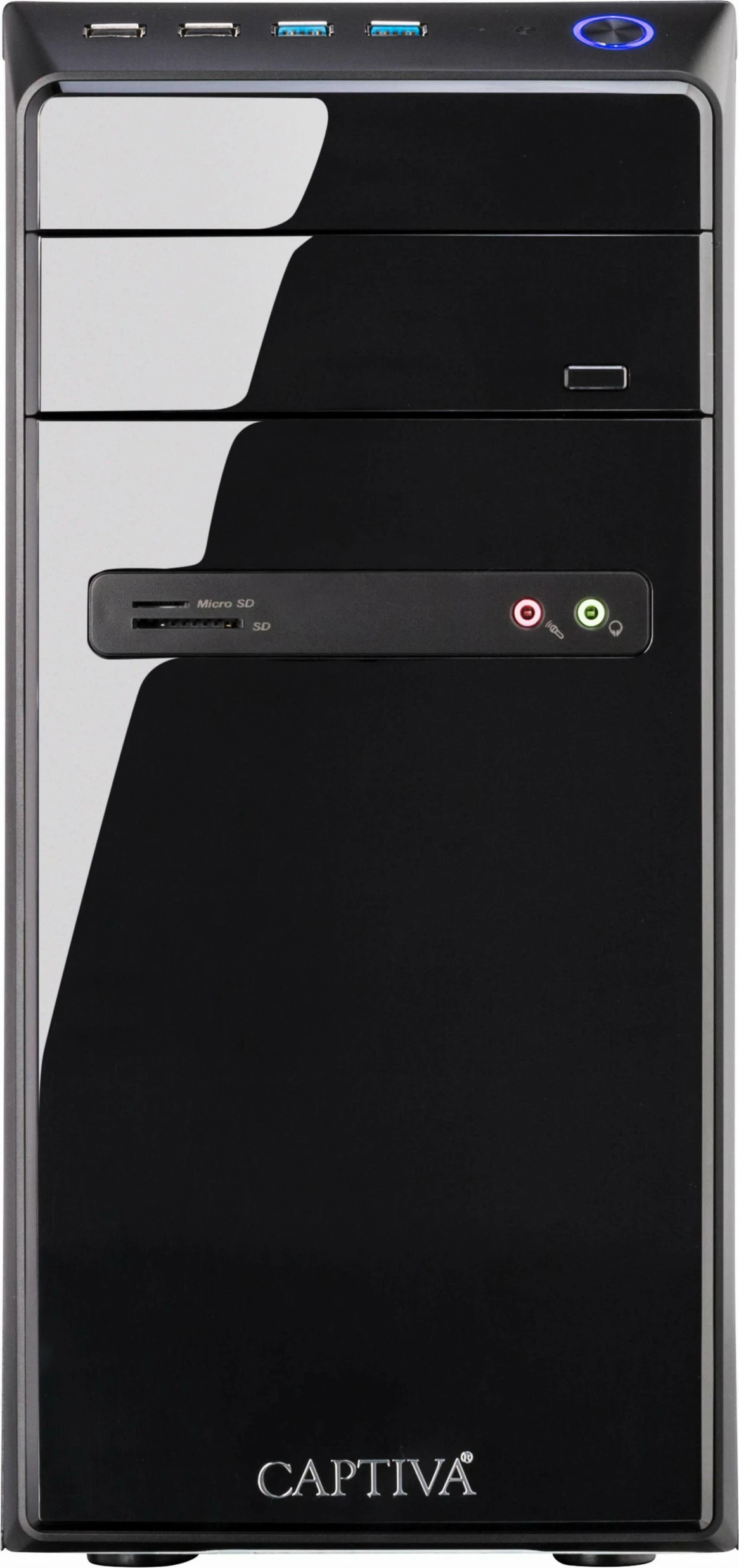 Kompjuter Captiva Power Starter I81-132, Intel i3-12100, 8GB RAM, SSD 250GB, Windows 11, kasë e zezë