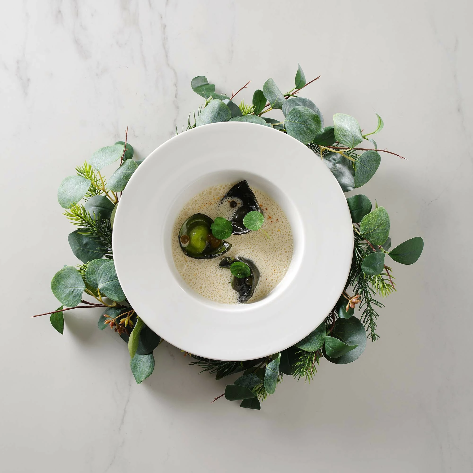 Kanuçe qumështi/salce Fine Dine Pure Crema 190 ml, krem, set 6 copë