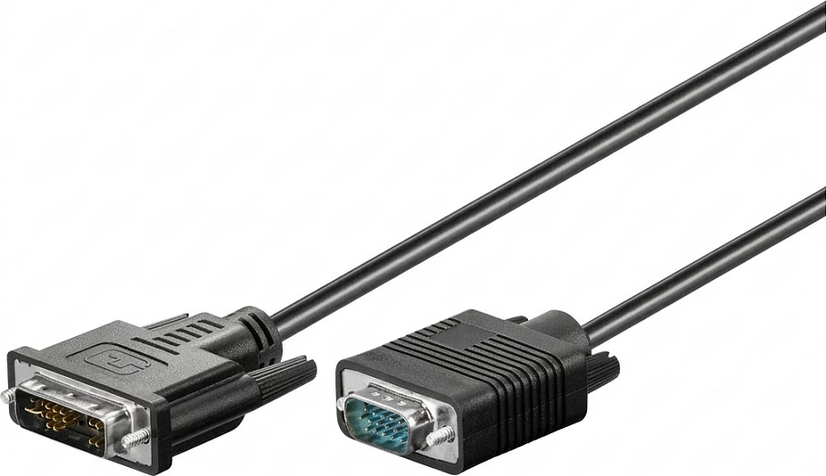 Kabllo Sonstige DVI-I në VGA 2m, Dual Link, e zezë