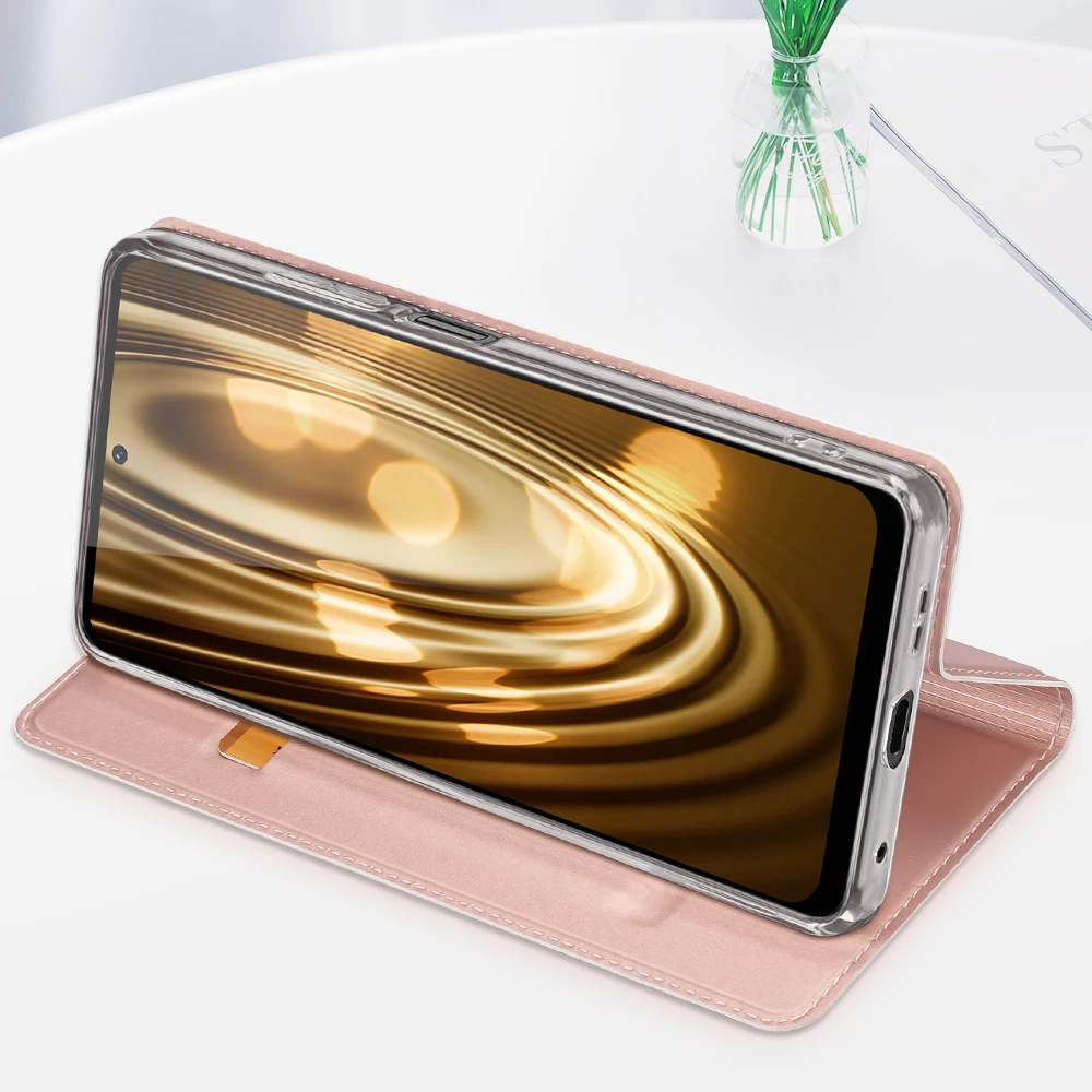 Mbështjellës Dux Ducis Skin Pro për Xiaomi Redmi Note 12, me kapak, portofol dhe qëndrim, Kaltër