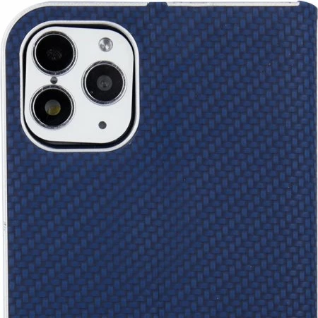 Mbështjellës flip HAVANA Premium për Samsung Galaxy S20 Plus G985, me magnet, me xhep karte, carbon blue