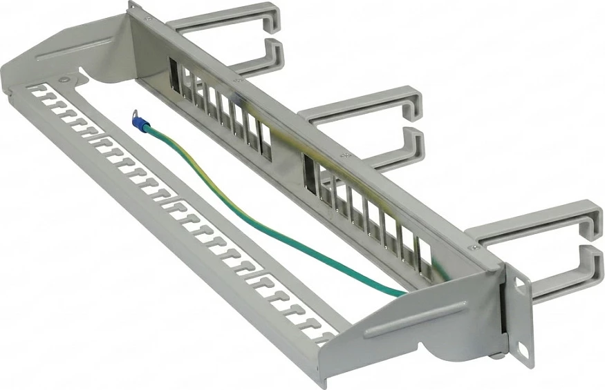 Patchpanel Synergy21 Keystone 19", 16x modul TP, 1U, gri e çelët