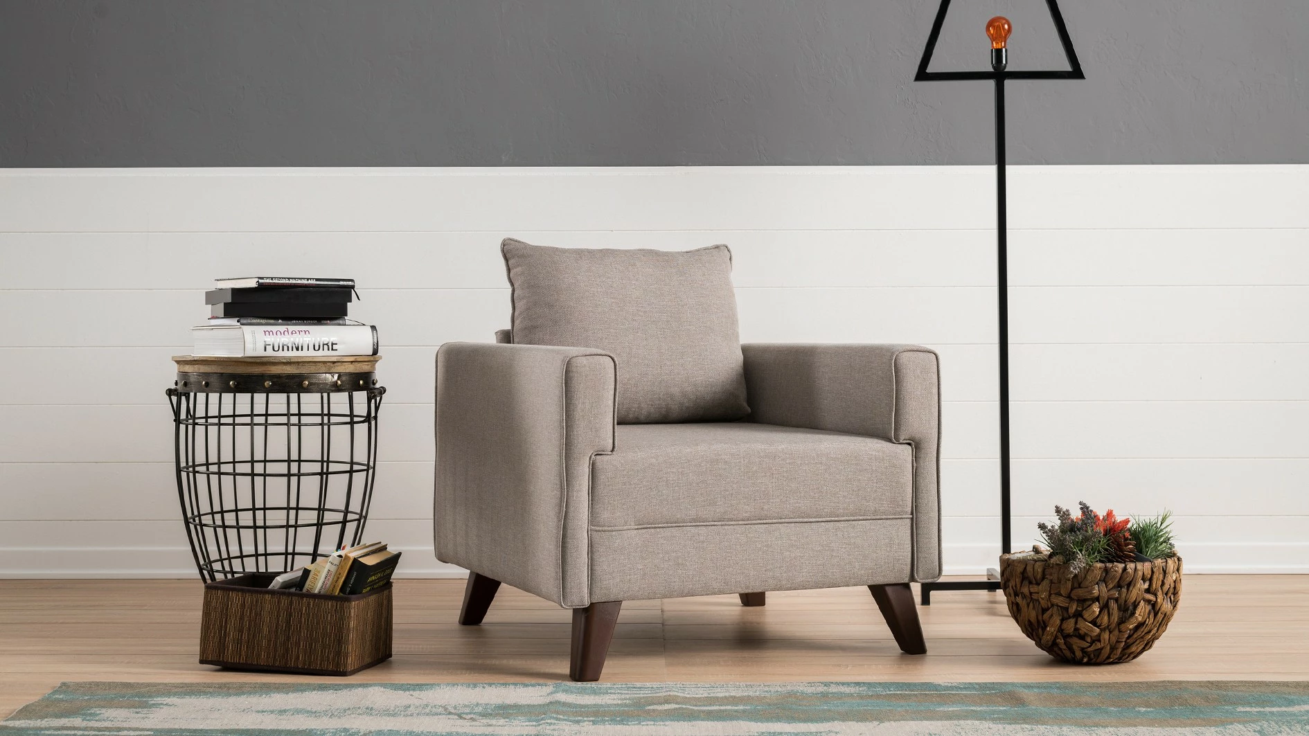 Fotel një vendësh Atelier del Sofa, Bella, krem