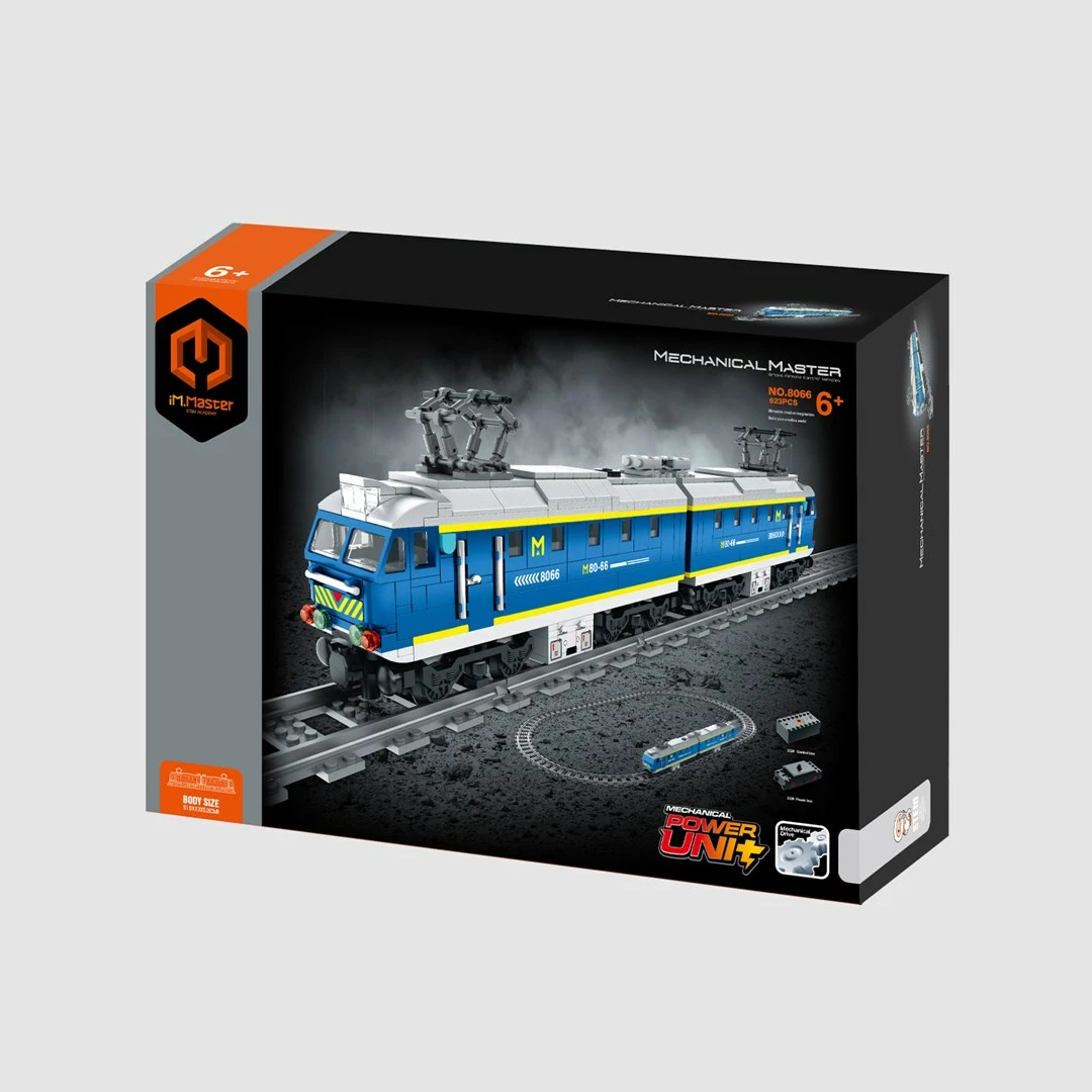 Set blloqe ndërtimi IM MASTER 8066, tren pasagjerësh, 623 pjesë, shumëngjyrësh