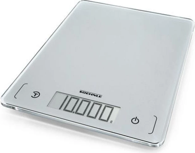 Peshore kuzhine digitale, Soehnle, Page Comfort 300 Slim 61504, kapacitet 10 kg, gri