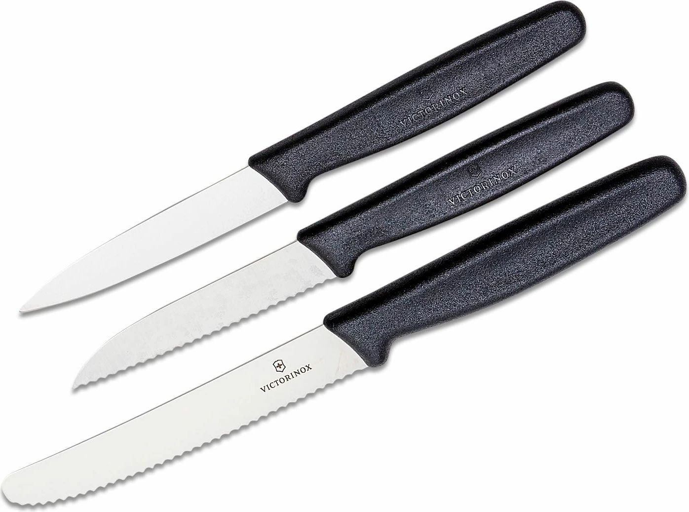 Thikë për prerje, set 3 pjesë Victorinox, e zezë