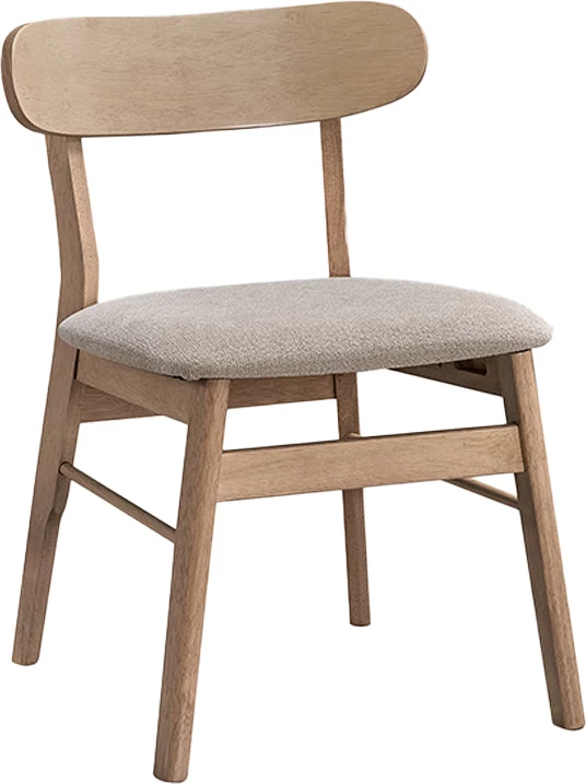 Karrige Cairo prej druri kauçuku, ngjyrë natyrale-bezhë, set prej 2 copash, 47x47x76cm