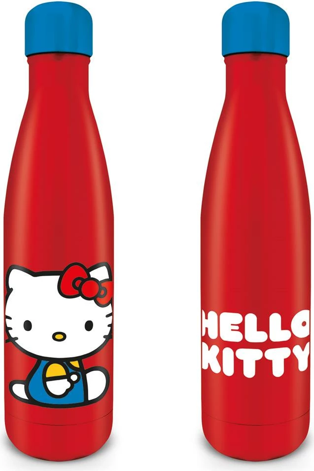 Shishe metalike Pyramid International Hello Kitty 560 ml, e kuqe me kapak blu