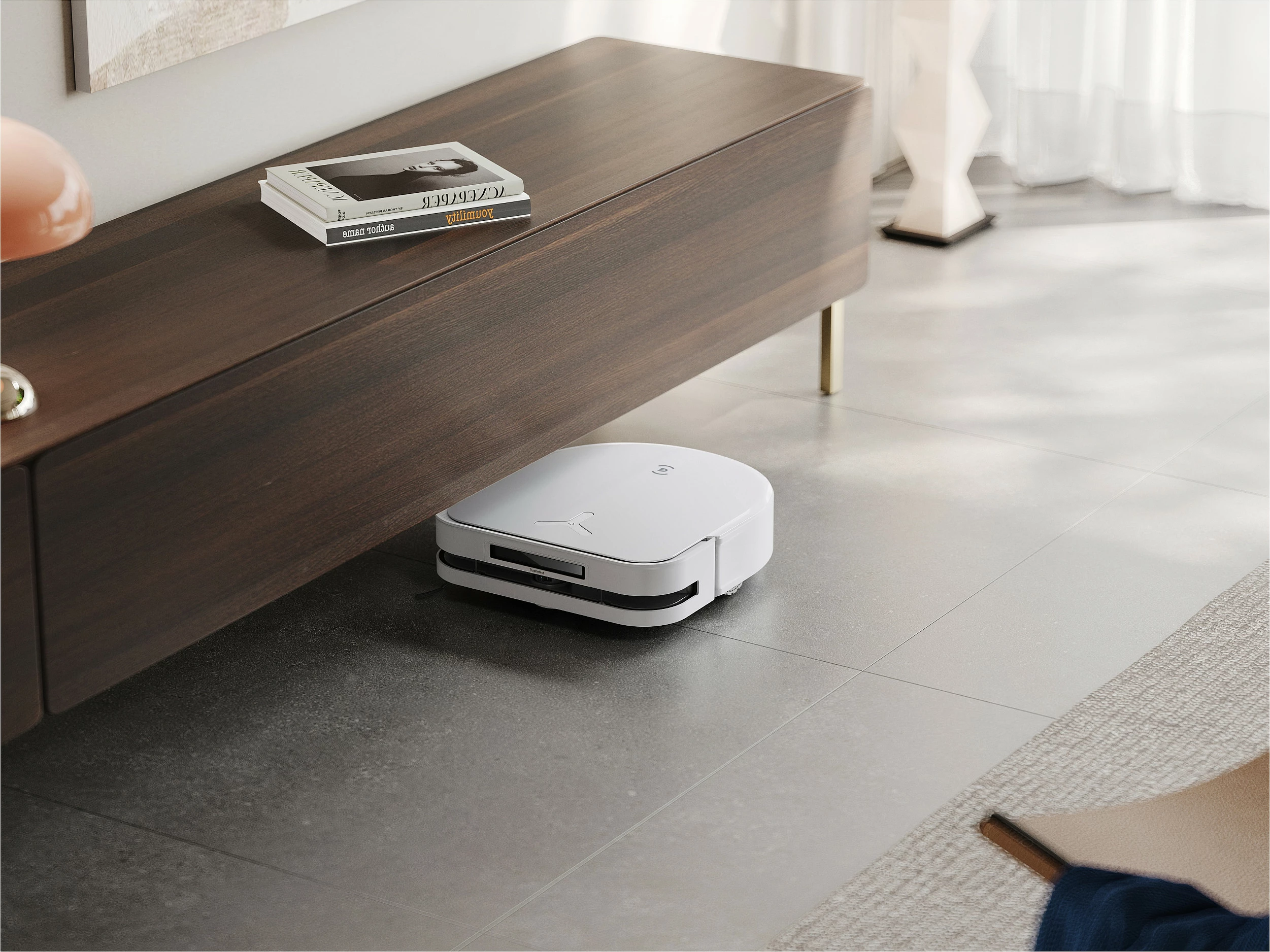 Robot fshesë Ecovacs Deebot X5 Omni, pa qese, stacion me qese pluhuri 3.5 L, fshirje e lagët, e bardhë