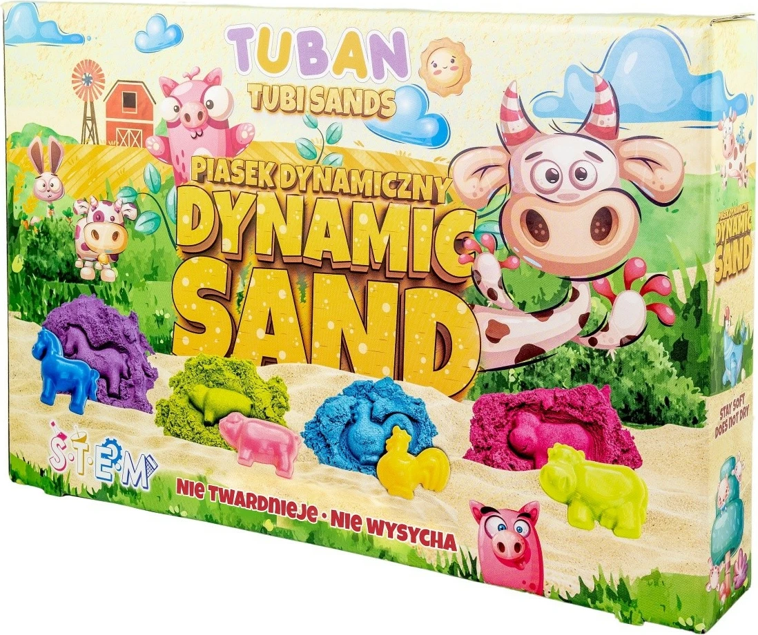 Set rërë dinamike TUBAN TU3552, 4 ngjyra, me forma ferme