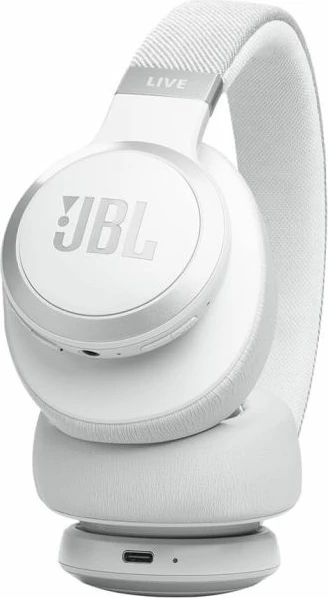 Kufje JBL Live 770NC, Bluetooth 5.3, wireless over-ear, ANC adaptiv, bateri deri 65 orë, bardha