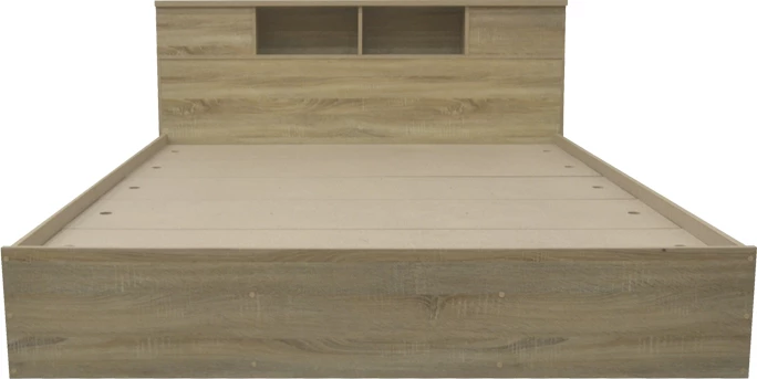 Krevat dopio, ngjyrë lisi të çelët, 140x200cm