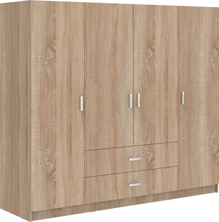 Dollap Royal me katër dyer, ngjyrë sonoma, 200x58x177cm