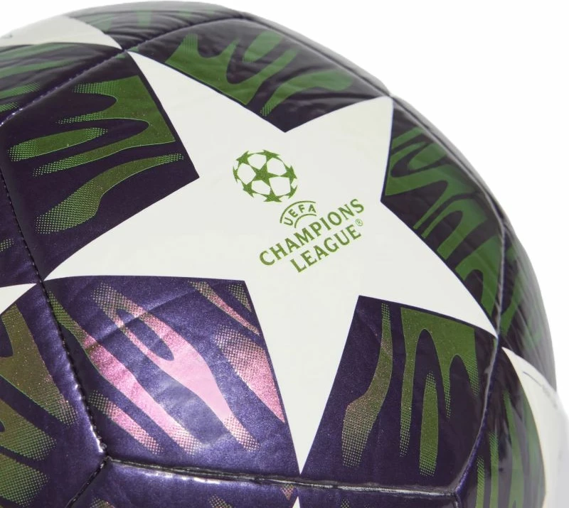 Top futbolli adidas UCL 25/26 Final Club KT0658, i bardhë/vjollcë/jeshil [Madhësia: 3]