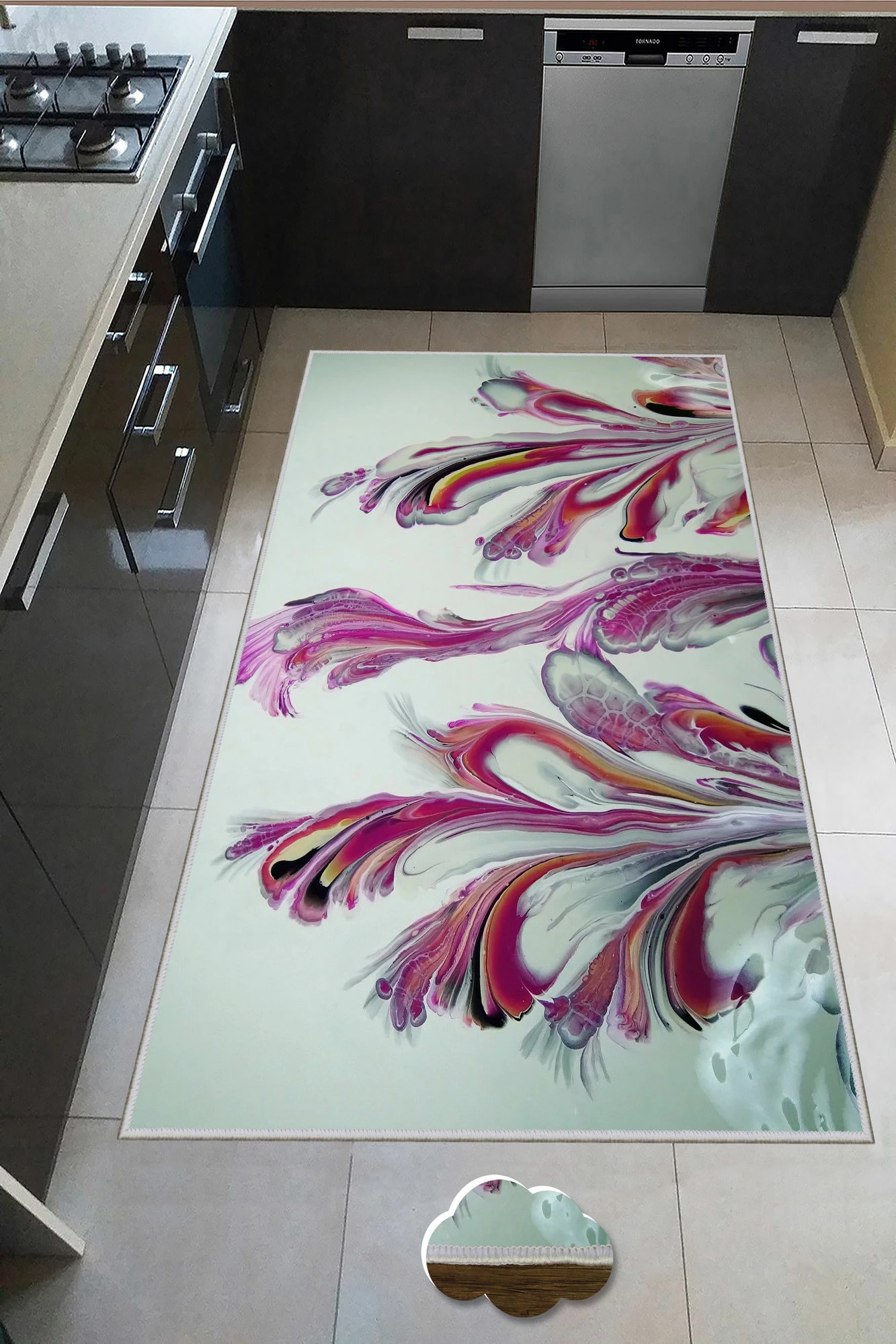 Qilim (50x80) Conceptum Hypnose, Wookece189, shumëngjyrësh