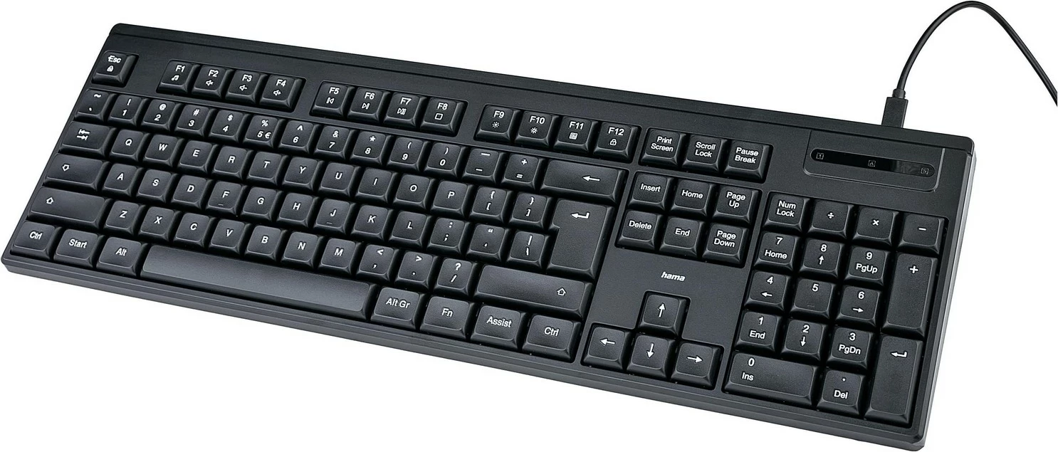 Tastierë Hama CK-100, me kabllo, e zezë