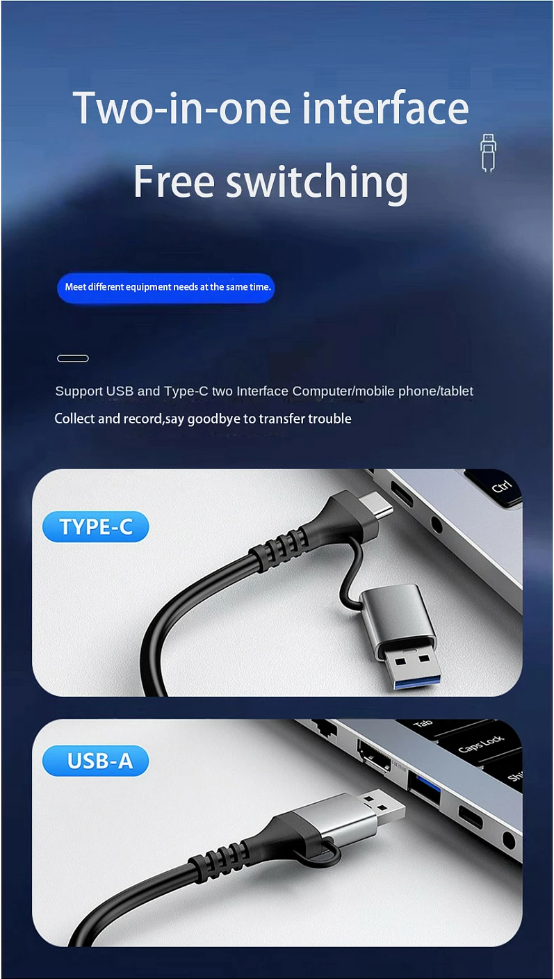 Adapter USB në HDMI Equip 133498, USB-C + USB-A, 1080P, gri