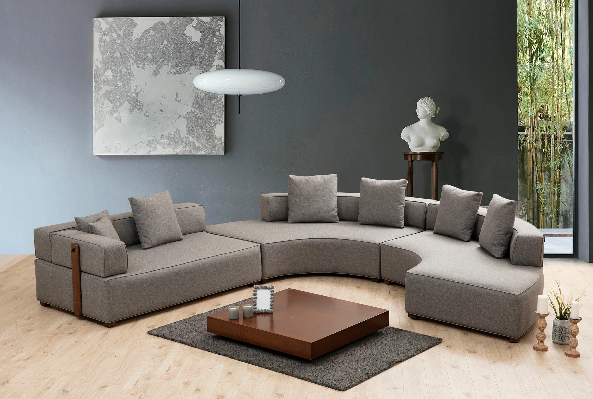 Këndore Atelier del Sofa, Gondol-4, gri