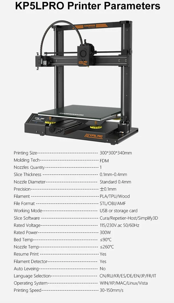 Printer 3D SONIT KP5Pro