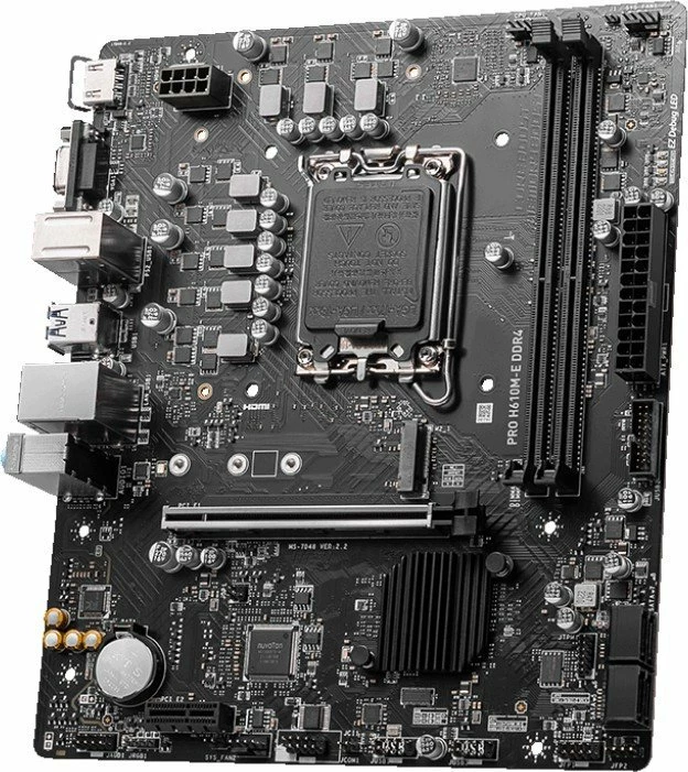 Pllakë amë MSI PRO H610M-E DDR4, 2 slote RAM, deri 64GB