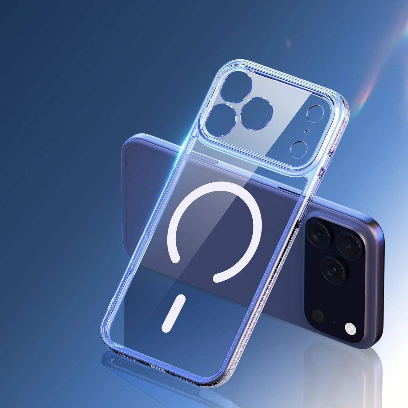 Mbështjellës Dux Ducis Clin Mag për iPhone 17 Pro Max, kompatibil me MagSafe, Transparent