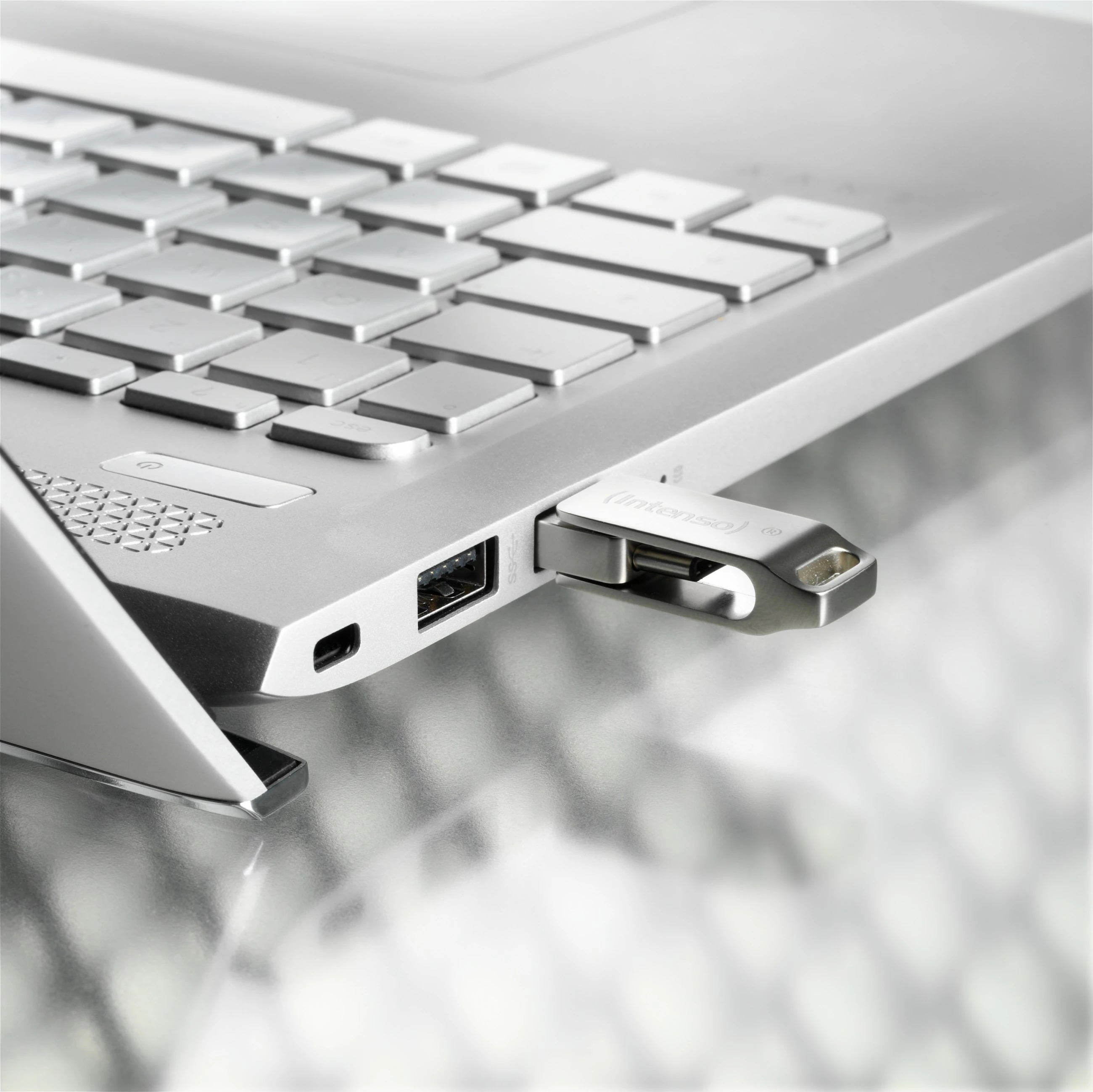 USB stick Intenso cMobile Line 128GB, USB Type-A/Type-C, 3.2 Gen 1, argjend