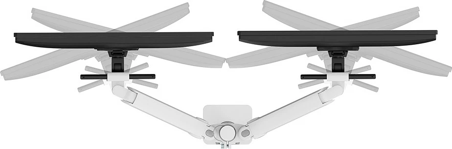 Krah monitori Neomounts DS65S-950WH2, Clamp/Grommet, 11 kg, 61 cm (24"), 86.4 cm (34"), 100 x 100 mm, Bardhë