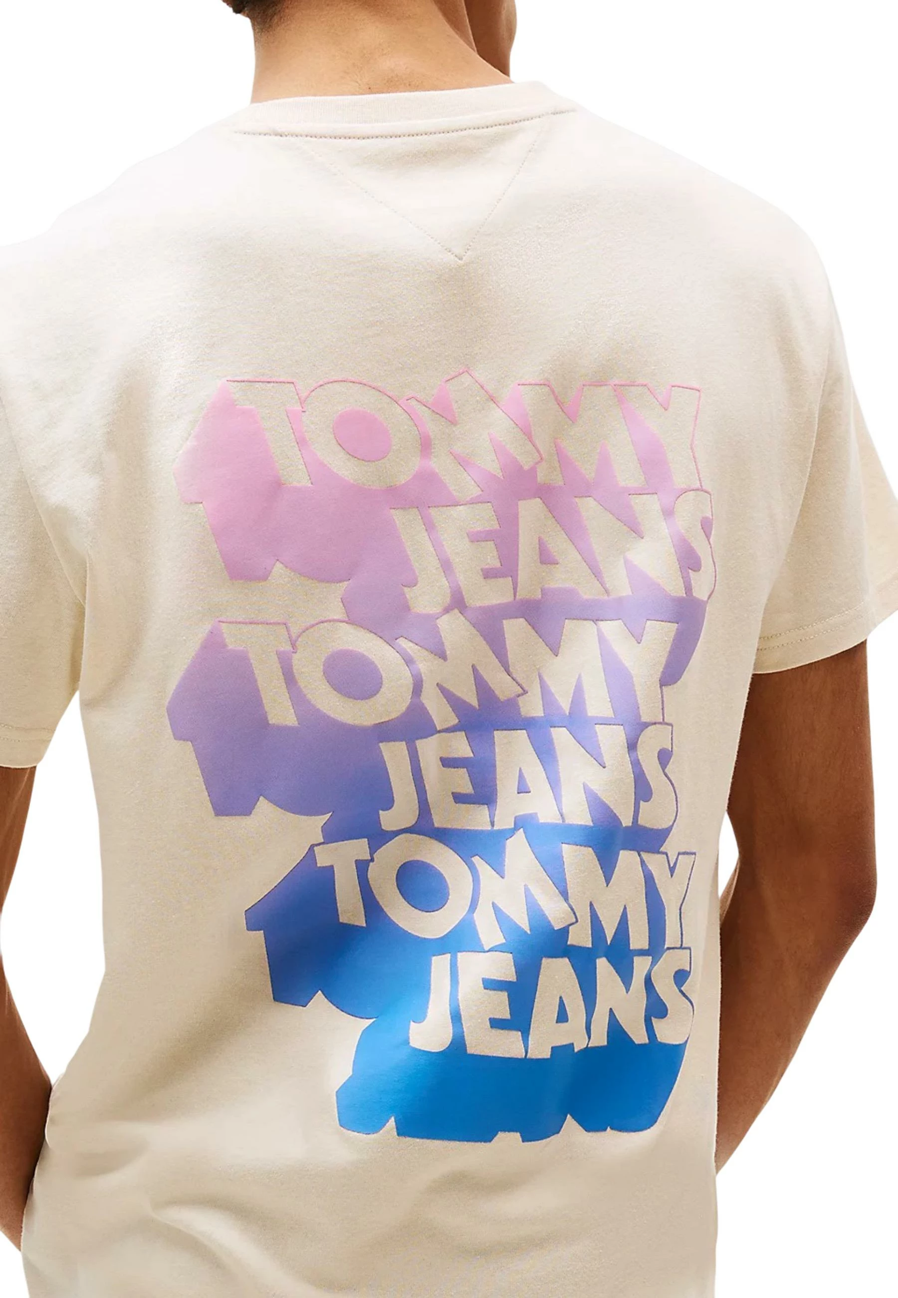 Maicë për meshkuj Tommy Hilfiger Jeans TJM REG STACK BACKPR DM0DM21589, bezhë [Madhësia: XXL]