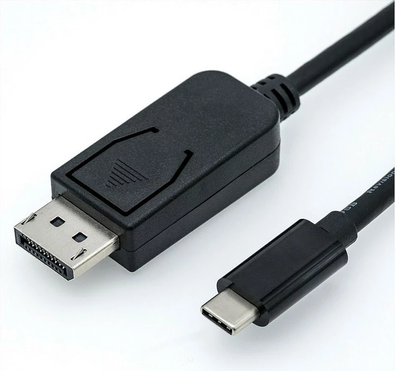 Kabllo adapter ROLINE USB-C në DisplayPort v1.2, 2 m, 4K, e zezë