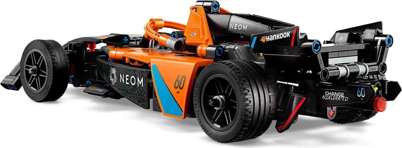 Set LEGO Technic 42169, NEOM McLaren Formula E, për fëmijë 9+, Portokalli