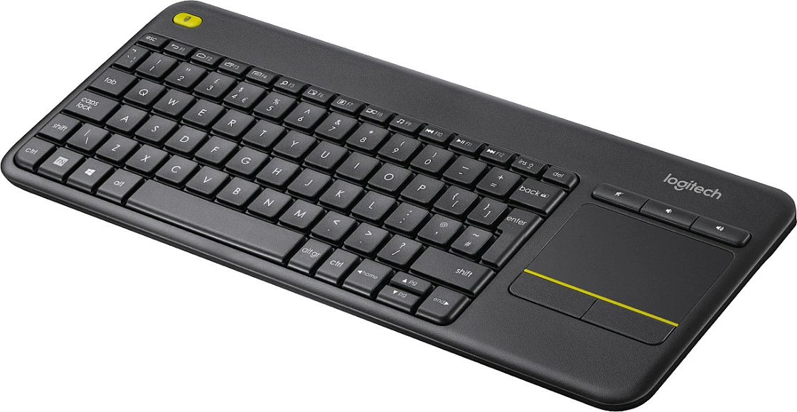 Tastierë wireless Logitech K400 Plus, Mini, Wireless, RF Wireless, QWERTY, e zezë