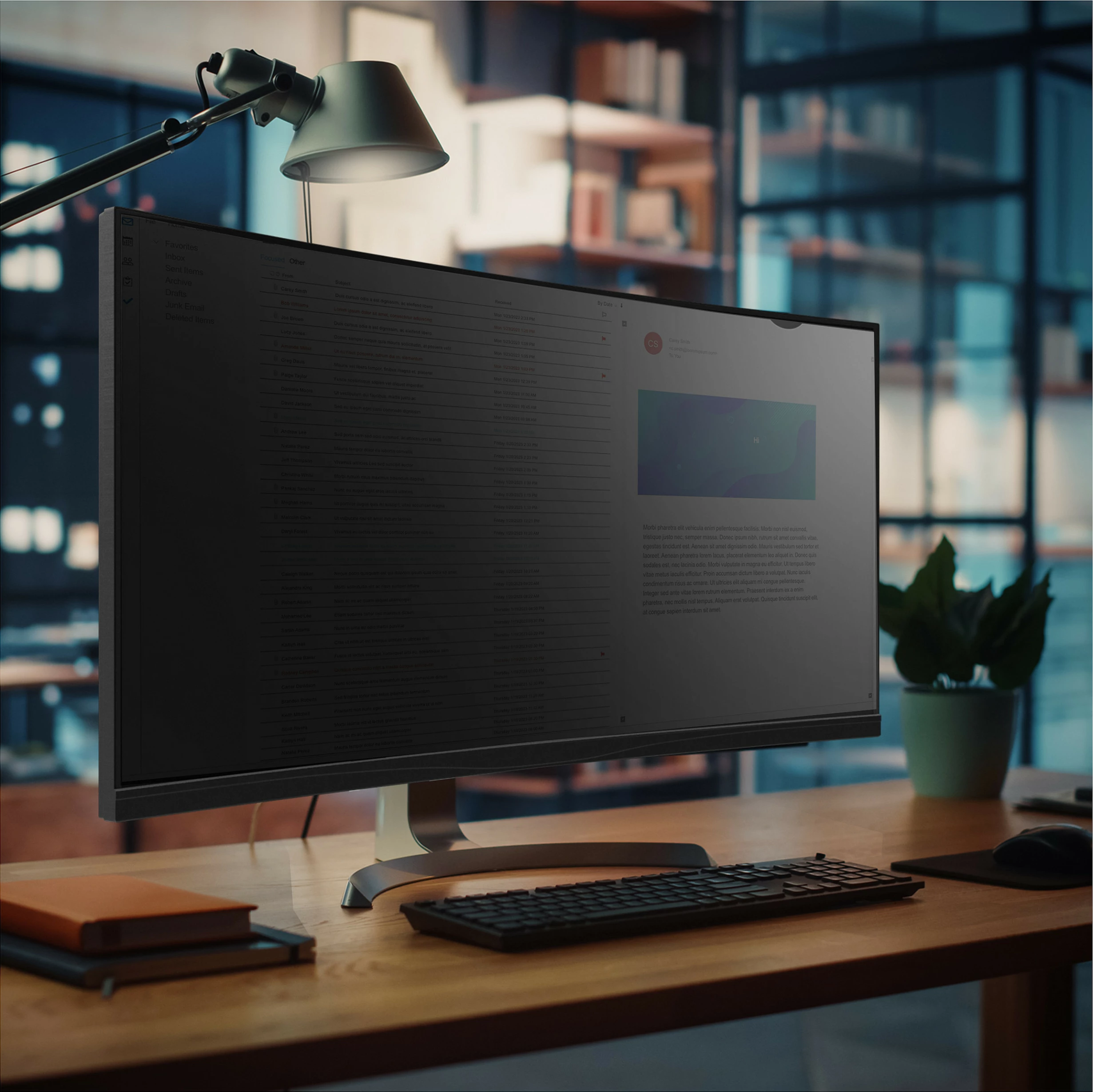 Filtër privatësie për monitor StarTech PRIVSCNMON34W, 34" Ultrawide 21:9, mat/shkëlqyes, reduktim drite blu, transparent