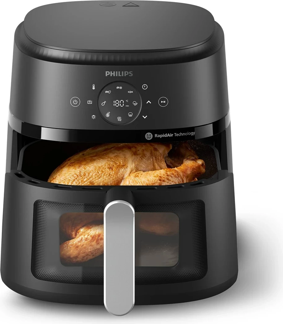 Airfryer Philips 2000 series NA231/00, 6.2 L, Argjendtë