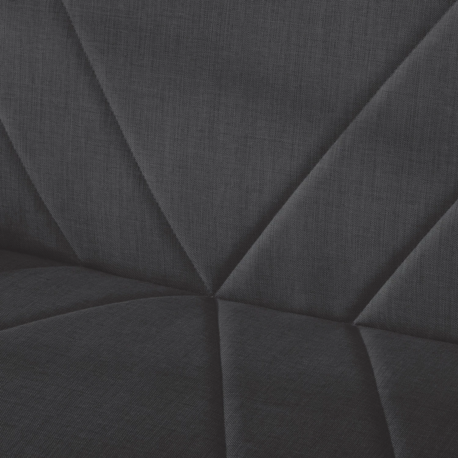 Divan shtrat 3-vendësh ANDRE FH3271.03, pëlhurë antracit, 193x82x81H cm