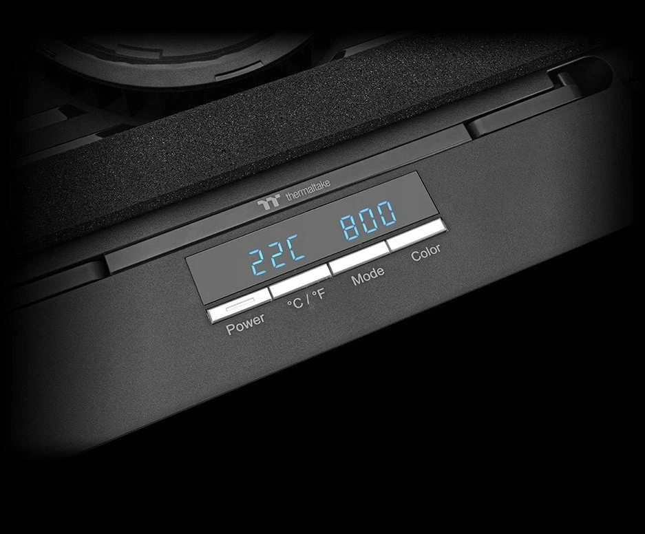 Pad ftohës për laptop Thermaltake Massive EXTREME CL-N023-PL12SW-A, 120mm cross-flow, deri 18\", RGB, USB, i zi