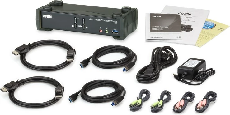 Switch ATEN CS1922 KVMP USB 3.0 4K DisplayPort, 2 porte, i zi