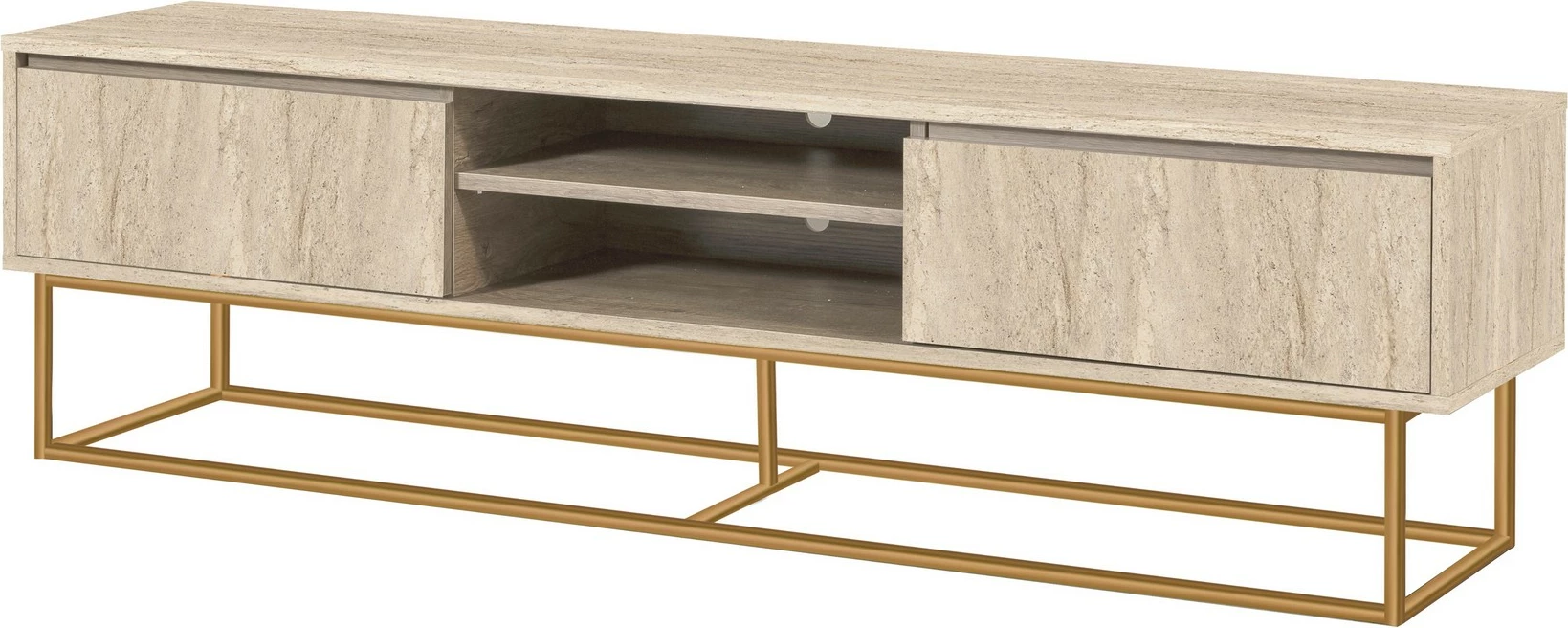 Komodë TV Rodez 180, ngjyrë travertine, Skye Decor