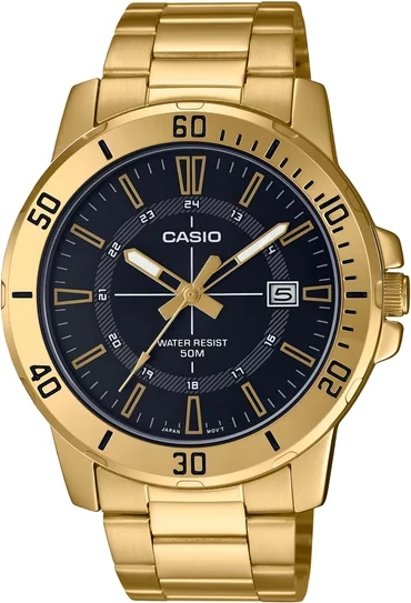 Orë dore Casio MTP-VD01G-1CV, e artë/zezë