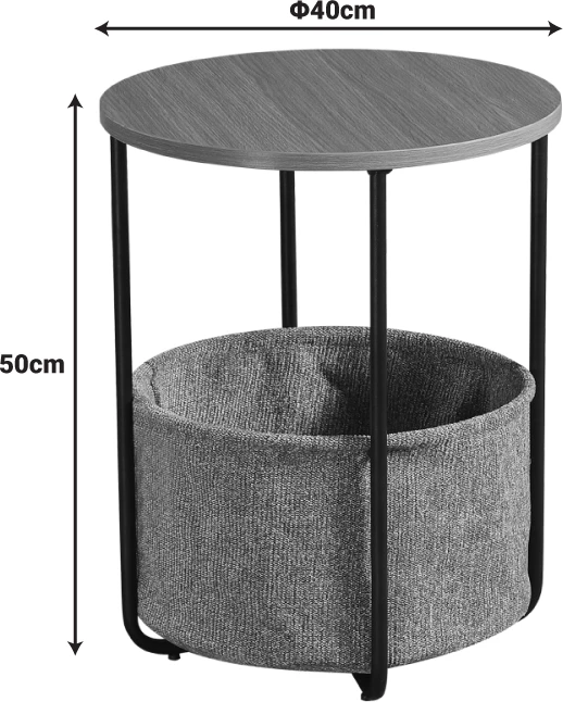 Tavolinë anësore Fredami, ngjyrë sonoma, 40x50cm