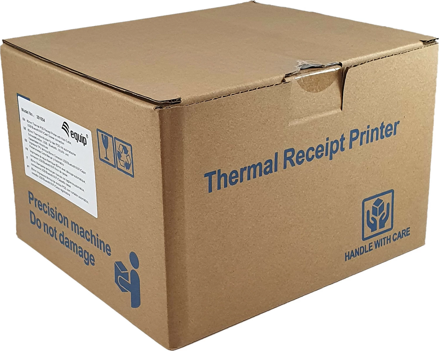 Printer termik EQUIP 58/80mm, USB/Bluetooth/Wi-Fi, me prerës, i zi