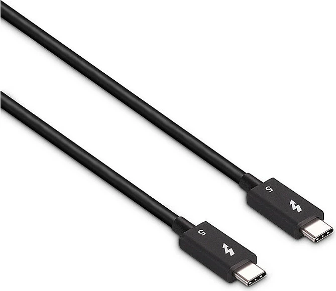 Kabllo Thunderbolt 5 LINDY, 1m, USB-C male-male, 80 Gbit/s, 8K, e zezë