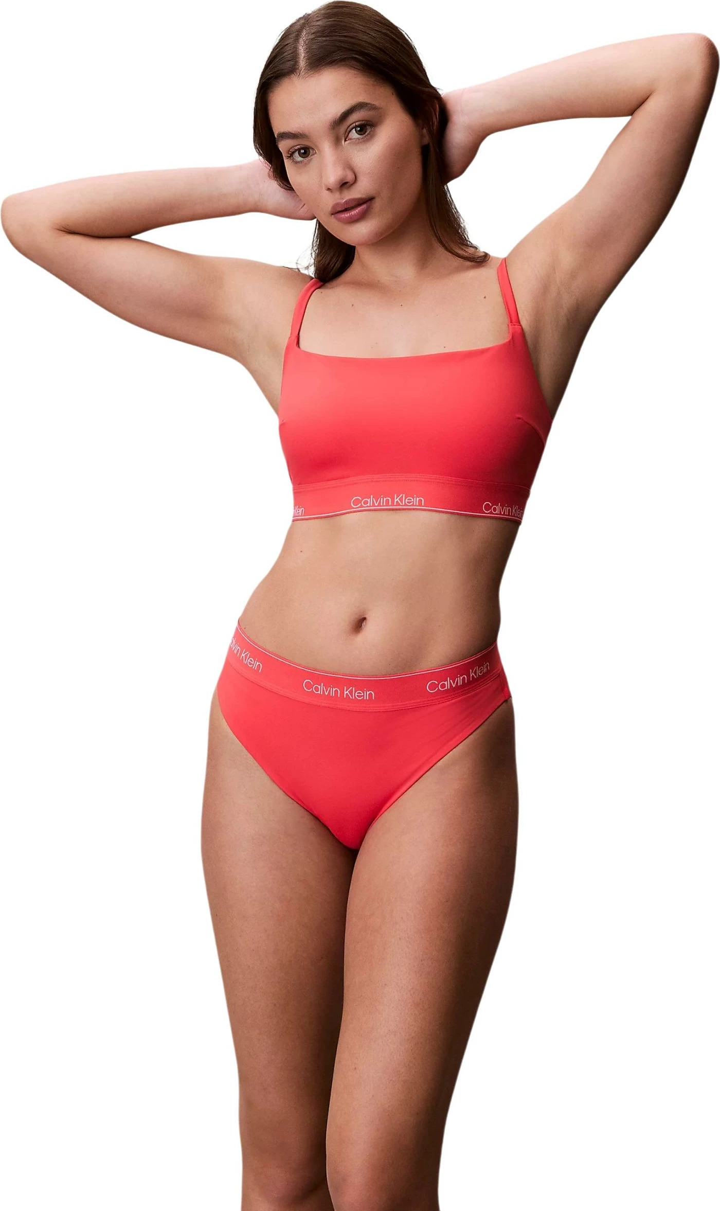Sutjenë bikini Calvin Klein Jeans LV00Q61130 për femra, portokalli [Madhësia: L]